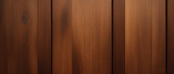 Obraz premium Smooth Dark Brown Wooden Surface with Natural Grain and Knots. Made with generative AI