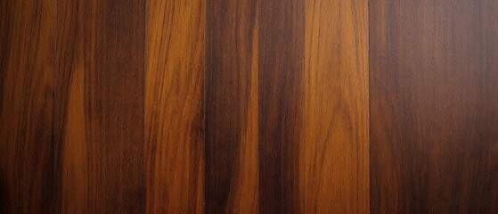 Naklejka premium Smooth Dark Brown Wooden Surface with Natural Grain and Knots. Made with generative AI