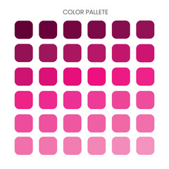 Trendy Pink Color Palette Shades