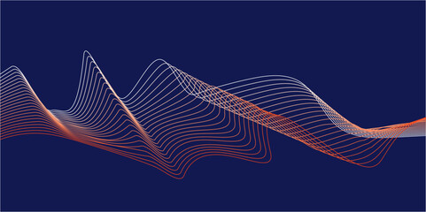 Multicolor web design. bland abstract vector wave stripe line template. swoosh speed line music and science technology vector flow background.