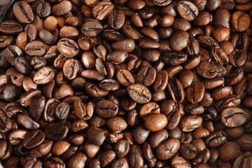Coffee beans, coffee, texture, texture, pattern, background