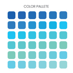 Blue Color Palette Gradient