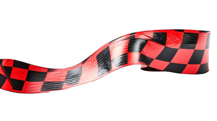 Obraz premium Finish line tape on a transparent background. isolated background.