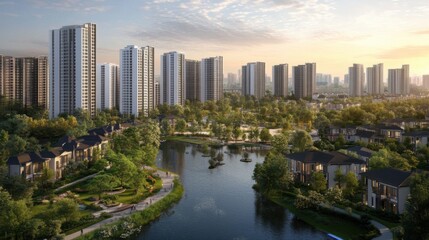 Obraz premium Developers often buy a plot of land to build housing complexes.