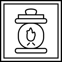 Smelting Furnace Icon Design