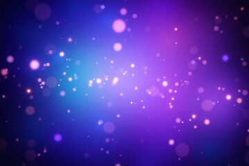 Obraz premium deep blue purple gradient background with bokeh effects magical scene