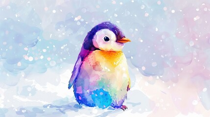 Craft a cozy 3D 4K minimalistic watercolor drawing of a small vibrant geometric rabbit nestled in soft pastel grass on a clean background inviting comfort and warmth in ultra-high definition