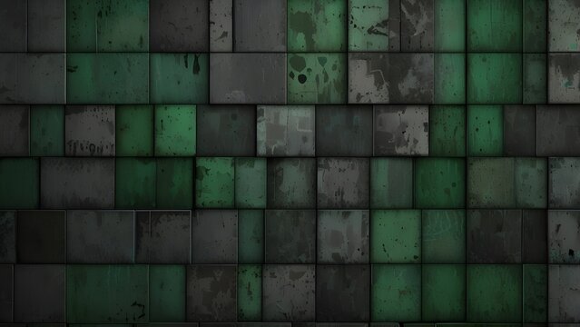 Grey and green grunge tilesnerat zge Generative AI