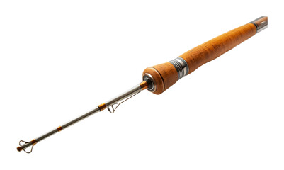 Fishing rod on a transparent background. isolated background.