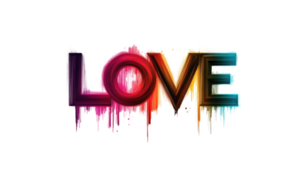 Modern love design isolated on white background 