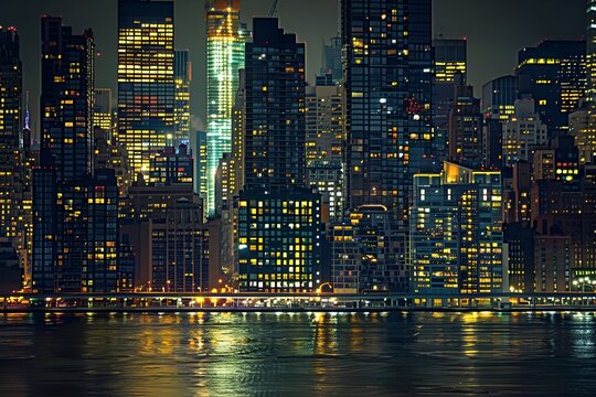Fototapeta city at night