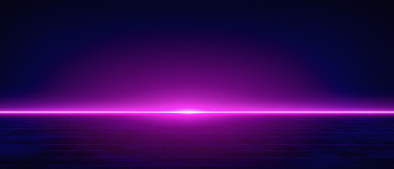 Fototapeta premium Neon background. Cyberpunk electronic night background concept.