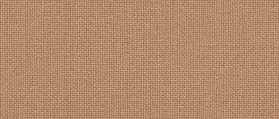 Fototapeta premium Panorama of Vintage light brown cloth texture and seamless background