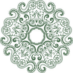 Beautiful flower art and mandala vector design