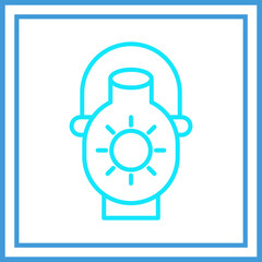 Mining Lamp Icon Design