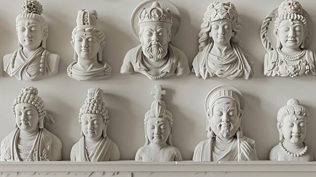 Design a series of 3D clay icons that represent various food and culinary concepts, such as fruits, vegetables, and different cuisines Use a mouthwatering 