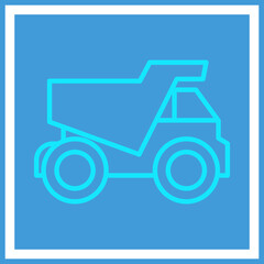 Mining Truck Icon Design