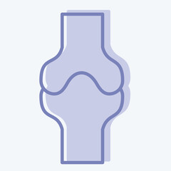 Icon Bone. related to Healthcare symbol. two tone style. design editable