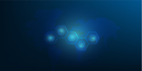 global e-commerce growth concept