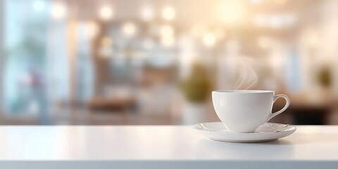 cup of coffee on the table