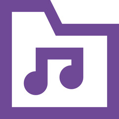 Directory music icon logo disign