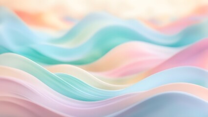 Abstract pastel-colored waves create a soft, dreamy background ideal for branding, websites, or design projects.