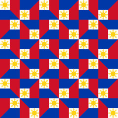 philippines flag pattern for decoration. vector illustration