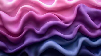 Fototapeta premium Soft pastel fabric texture background; wavy layers