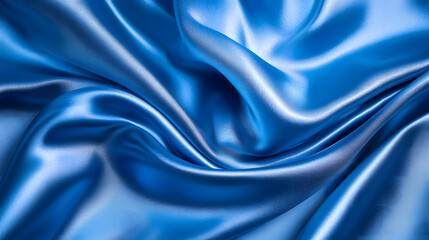 Obraz premium Gentle blue waves and curves evoke a serene and calming atmosphere.