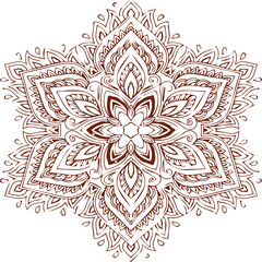 Beautiful flower art and mandala vector design