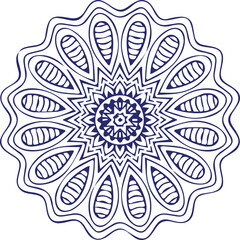 Beautiful flower art and mandala vector design
