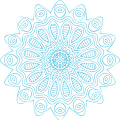 Beautiful flower art and mandala vector design