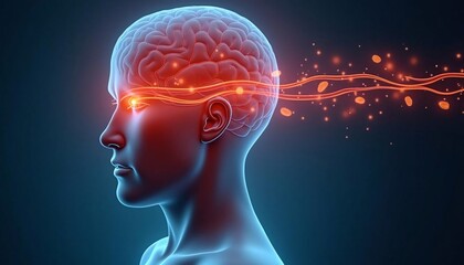 Neural Pathways: A Vibrant, Anatomical Study of Brain-Eye Connection