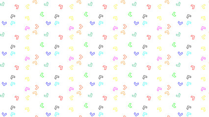 Trendy retro geometric seamless patterns. Modern abstract background. Monochrome repeatable backgrounds. Endless black and white prints, textile textures. Vector illustration