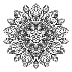 mandala design , relaxing and easy mandala art for tattoo design, vector mandala design