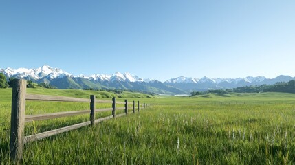Serene Mountain Meadow Landscape