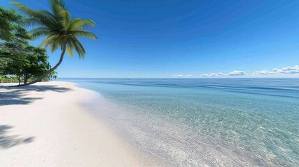 Tranquil Tropical Beach Scene