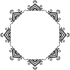 Beautiful flower art and mandala vector design