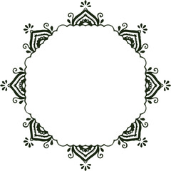 Beautiful flower art and mandala vector design