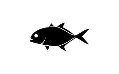 fish logo vector icon, fish silhouette logo template