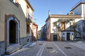 A street in Trevico, a small town in Campania, Italy.