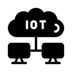 IoT glyph icon
