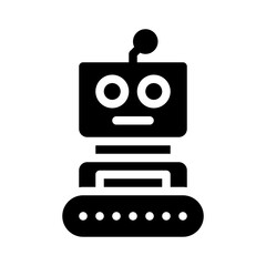 robotics glyph icon