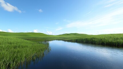 Serene Marsh Landscape