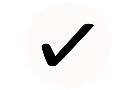 black right check mark icon icon transparent background. flat style tick icon for web site design, logo, app, UI design