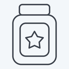Icon Baby Food. related to Kindergarten symbol. line style. design editable