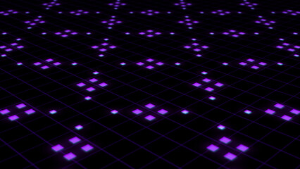 Soft Purple Abstract Futuristic abstract design with glowing lights and vibrant neon colors