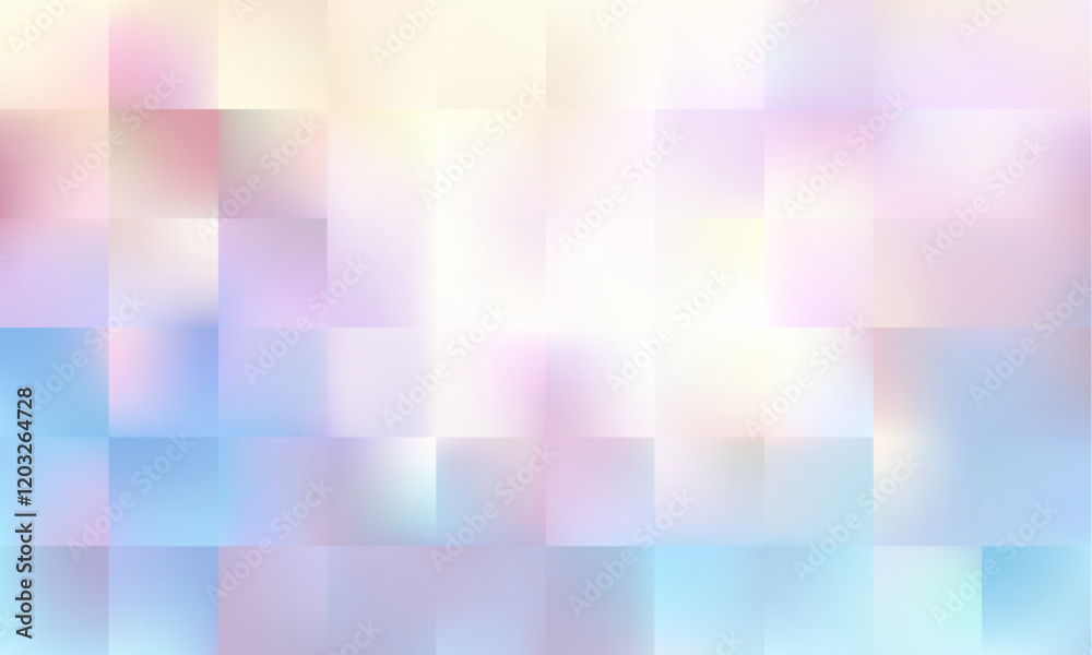 Poster this light pastel colors lowpoly mosaic abstract background with blurred squares is perfect for crea