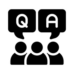 question glyph icon