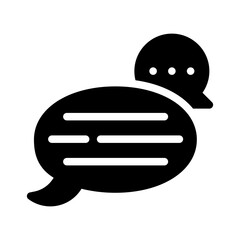 speech glyph icon